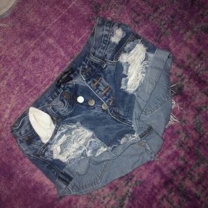 denim shorts